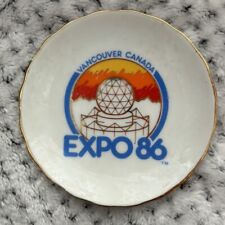 Vintage 1986 Expo 86 Vancouver Canada Commemorative Mini Plate Worlds Fair picture