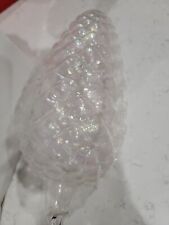 Vintage Silvestri Glass Glittered  Pinecone Ornament 10