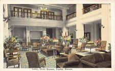 Postcard The Lobby at Hotel Kansan in Topeka, Kansas~128205 picture