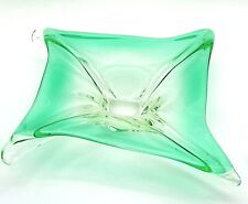 Massive Murano Emerald Green Organic Glass Centerpiece/Sculpture Bowl Midcentury picture