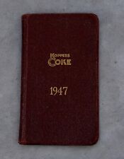 Vintage Koppers Coke Pocket Planner Notebook Calendar 1947 Read Description picture