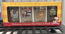 Peanuts Collectors Series Pint Glass 4 pack  picture