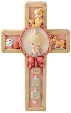 LAST ONE Precious Moments Girl Baptism Christening Cross Plaque 701092 FREESHIP picture