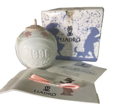 LLADRO 1996 Annual Christmas Ball Porcelain Ornament #16298 Retired Pink Top NEW picture
