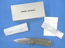 WMK EXC.REAL STEEL 3605F CONTROL FLIPPER KNIFE GREEN G10 & STAINLESS  *REDUCED* picture