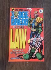 Judge Dredd #1 1983 Eagle Comics Book  1st US Appearance Judge Joseph Dredd picture
