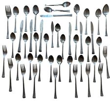 44 ONEIDA STAINLESS NORTHLAND FLATWARE PASADENA ROSE Texas Rose Set Spoon Fork picture