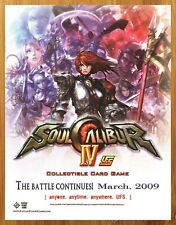 2009 Soul Calibur IV 4 CCG Print Ad/Poster Video Game UFS TCG Trading Card Art picture