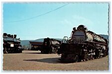 c1960's Big Boy Steamtown USA Locomotive Train Bellows Falls Vermont VT Postcard picture