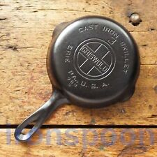 Vintage GRISWOLD Cast Iron SKILLET Frying Pan # 3 LARGE BLOCK LOGO - Ironspoon picture
