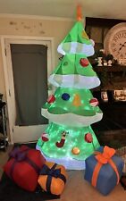 7.5ft Inflatable Christmas Tree Revolving Lights Tested picture