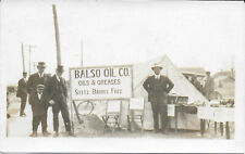 RPPC of Balso Oil Company Sales Reps in Tents c1915-18 in Ohio or Iowa picture
