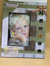 HANDMADE VERY CUTE PICTURE FRAME WITH MOMENT ON IT NWT picture