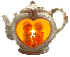 Precious Moments Enesco 1992 Teapot Light Up Our Friendship Hits The Spot VTG picture
