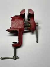 Vintage 1970s Sears Red 3” Jaws Work Bench Vise No. 5247 picture
