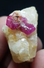 46.50Ct Beautiful Natural Color Ruby With pyrite Crystal Specimen From Kashmir  picture