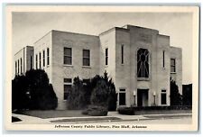 c1920's Jefferson County Public Library Building Pine Bluff Arkansas AK Postcard picture