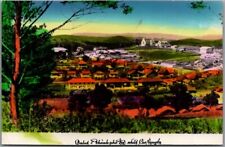 Vintage Hand-Colored RPPC Real Photo Postcard Bird's-Eye Village View - Vietnam? picture