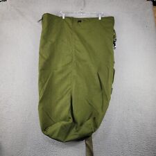 Vintage US Army Duffle Bag Green Military Canvas Carry All Utility Rugged Y2k picture