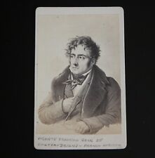 Vtg Francois-Rene De Chateaubriand CDV Portrait Albumen Print French Writer 1860 picture