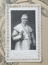 Antique Pious Image / Canivet Le Pape Pius IX Turgis Address 1867 Holy Card picture