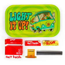 Metal Rolling Tray Scooby Combo Bundle Kit RAW, SKY HIGH Gift Pack Set #12 picture
