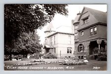 Newberry MI-Michigan, RPPC, Courthouse Grounds, Antique, Vintage Postcard picture