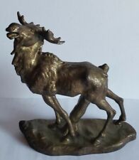 Vintage Cast Iron Moose Figurine picture