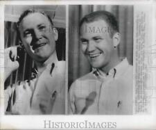 1967 Press Photo Patrick J. Nugent happy father reports of birth of son picture