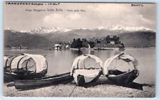 Lago Maggiore Isola Bella Vista sulle Alpi ITALY Postcard picture