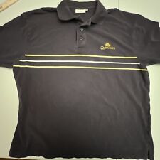 Cunard Cruise Line Queen Mary 2 Polo Shirt Men’s Black Short Sleeve XXL picture