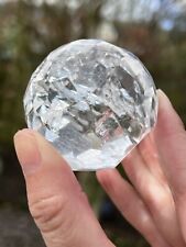 Clear Quartz Hand Faceted Large Crystal Ball AAA+ 45mm Diameter Freestanding 14 picture