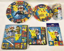 POKEMON Party Supplies Plates Napkins Cups Invitations 50 Pcs NIP SEALED picture