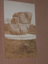 WAMEGO KANSAS - 1907-1918 ERA REAL PHOTO POSTCARD - BIG ROCK - RPPC picture