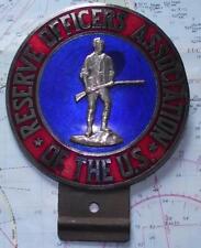 Rare Vintage Car Mascot Badge Reserve Officers Association of the US USA picture