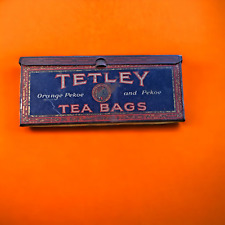 Tetley Tea Vintage Lithograph Tin Box picture