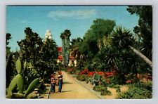 Beverly Hills CA-California, Beverly Gardens Park, Vintage Postcard picture