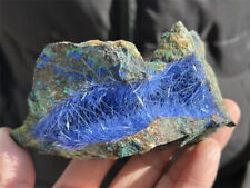 310g Natural Rare Blue Goethite Quartz Cave Mineral Specimen Reiki Healing Gem picture