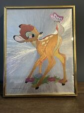 Vintage 1970’s Walt Disney Productions Foil Etched Bambi (Metal Frame) picture