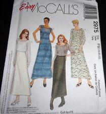 McCall's Pattern 2975 Jacket Top & Maxi Dress Miss & Petite Size 18-22 Uncut picture