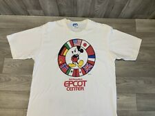 Vintage 1990's Disney Mickey Mouse Epcot Center passport t-shirt Sz XL USA Made picture