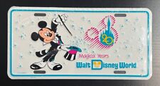 RARE Vintage Disney World 20th Anniversary Mickey Mouse License Plate - SEALED picture
