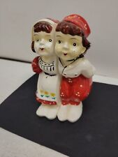 Hand Painted Dual Dutch Figurine Planters picture