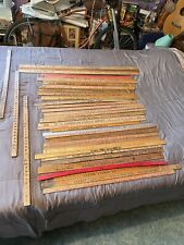 Vintage Advertising Yard Stick Lot Of 35 picture