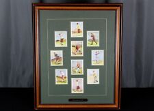 Wills Cigarette repro tobacco cards 10X framed & matted 1930 Famous Golfers picture
