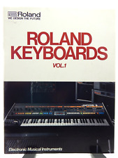 ROLAND SYNTHESIZER KEYBOARDS Vtg 1982 Vol 1 Catalog 30 Page Excellent Condition picture