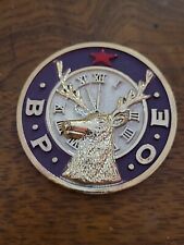 Vintage Elks Lodge B.P.O.E. Car Badge 3D Decal Logo w/Adhesive Backing picture