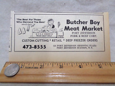1968 print Ad Vintage Butcher Boy Meat Market Port Jefferson NY long island picture