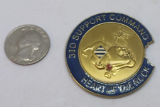 3ID Support Command Heart Of The Rock Military Challenge Coin picture