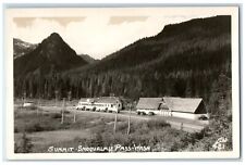 c1950's Summit Snoqualmie Pass Washington WA RPPC Photo Unposted Postcard picture